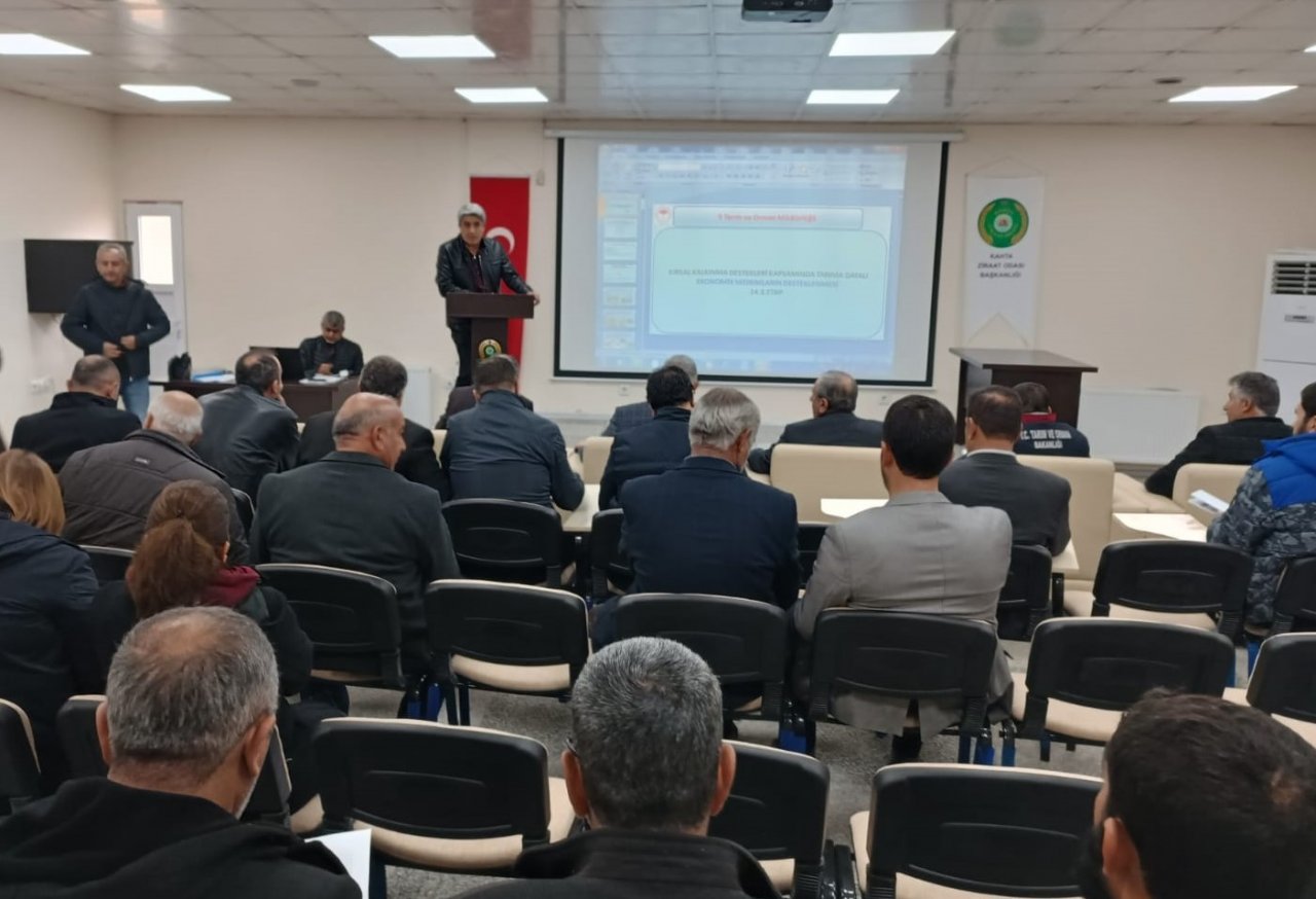 Çiftçilere hibe destekleri anlatıldı