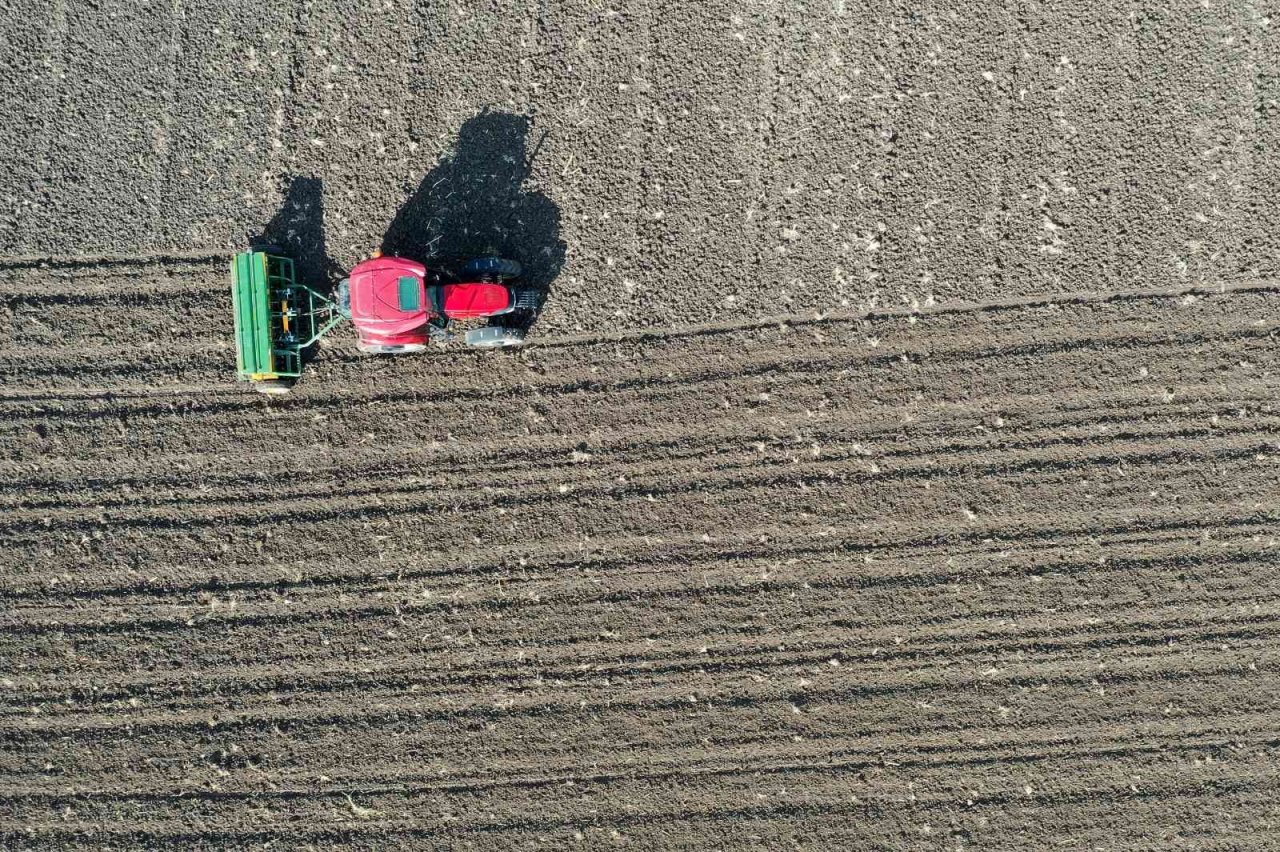 Denizli’de çiftçilere dağıtılan sertifikalı tohumlar toprakla buluştu