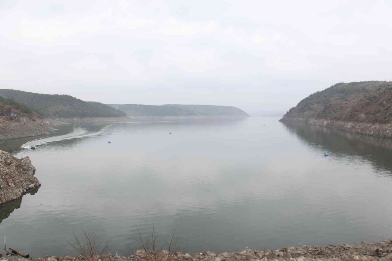 Ankara barajlarının doluluk oranı havadan görüntülendi