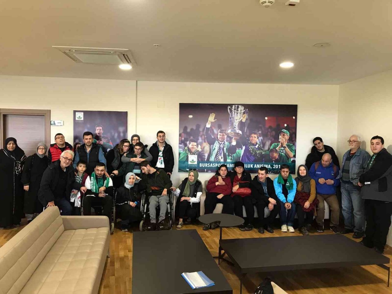 Bursaspor’a engelli bireylerden destek