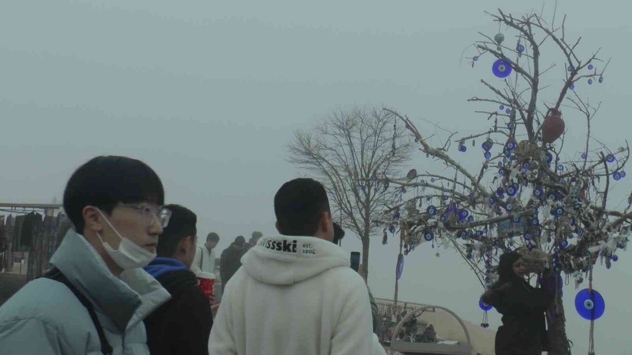 Kapadokya bölgesinde sis etkili oldu