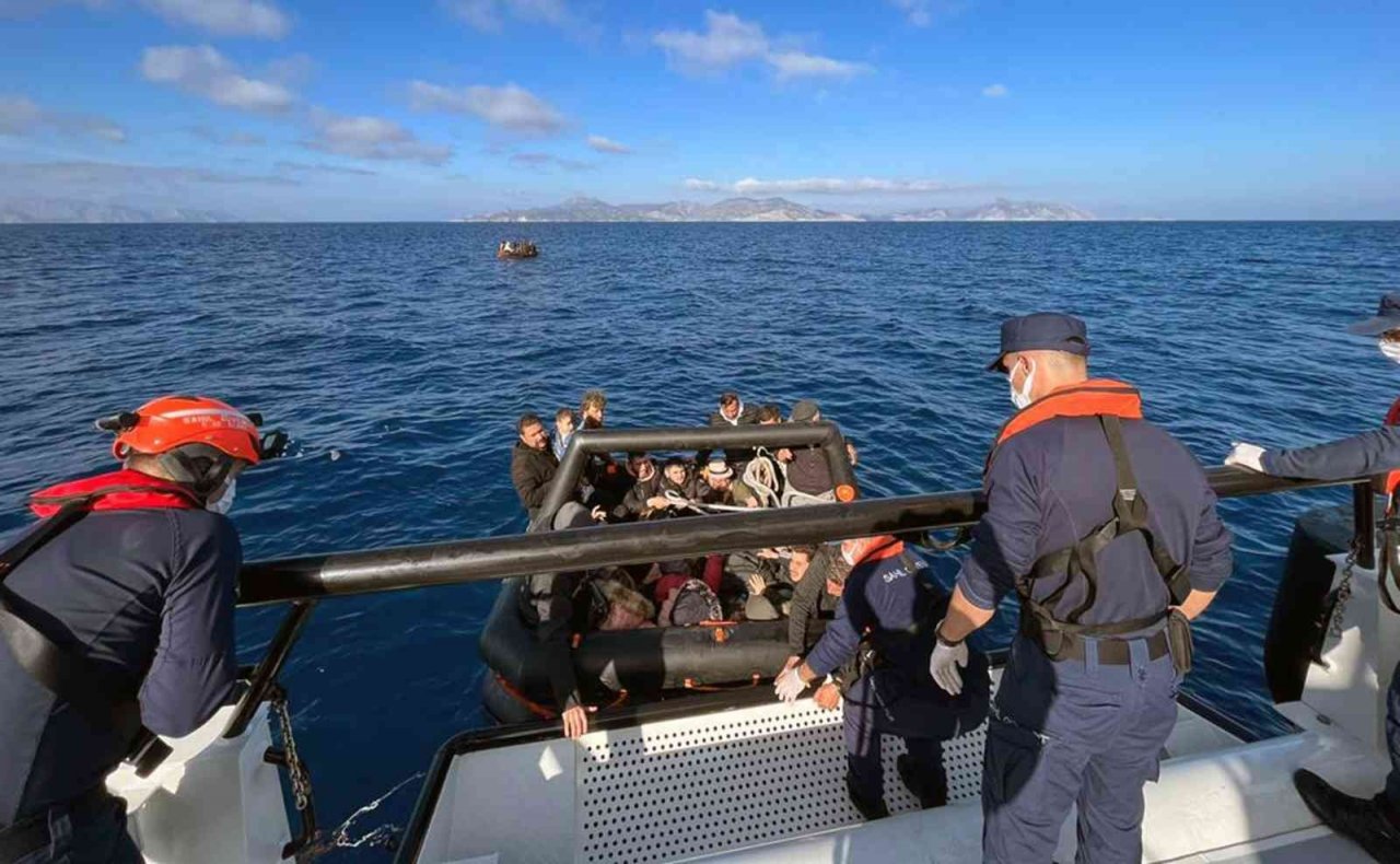 Muğla’da 88 düzensiz göçmen kurtarıldı