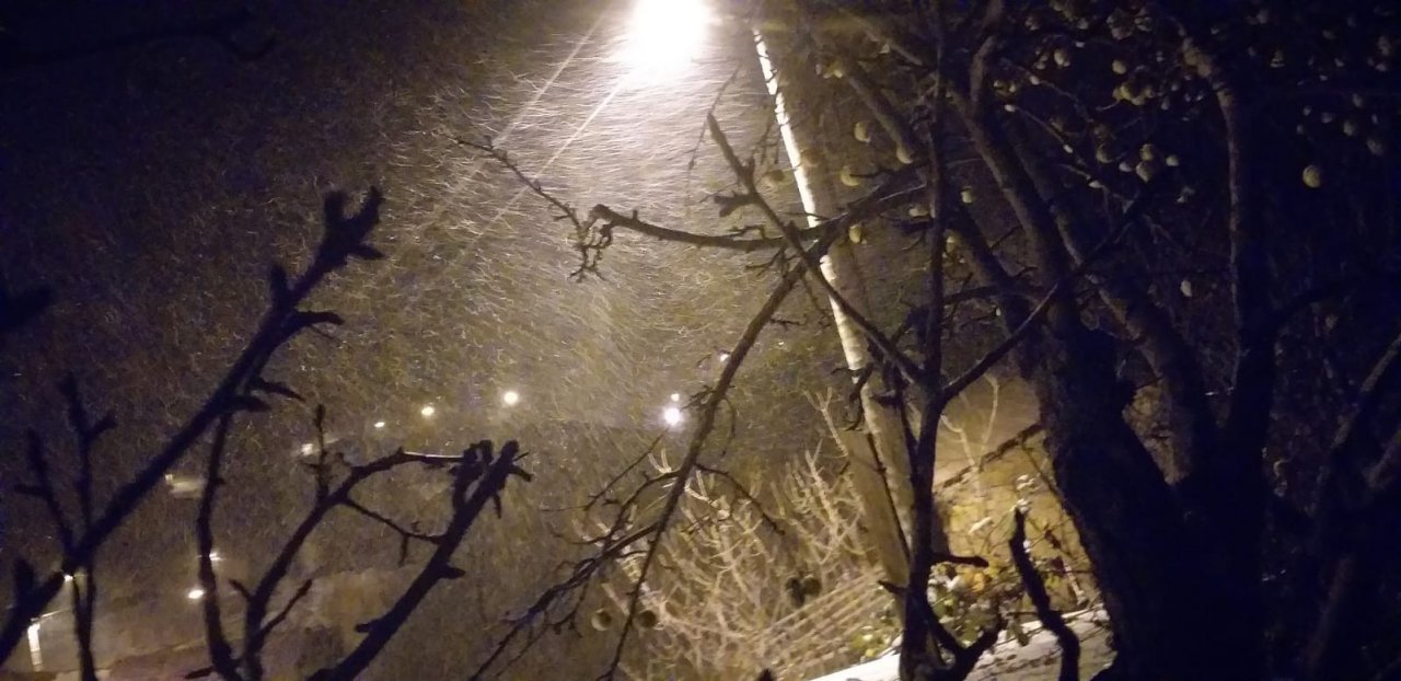 Osmaneli’nin yüksek kesimlerine mevsimin ilk karı yağdı