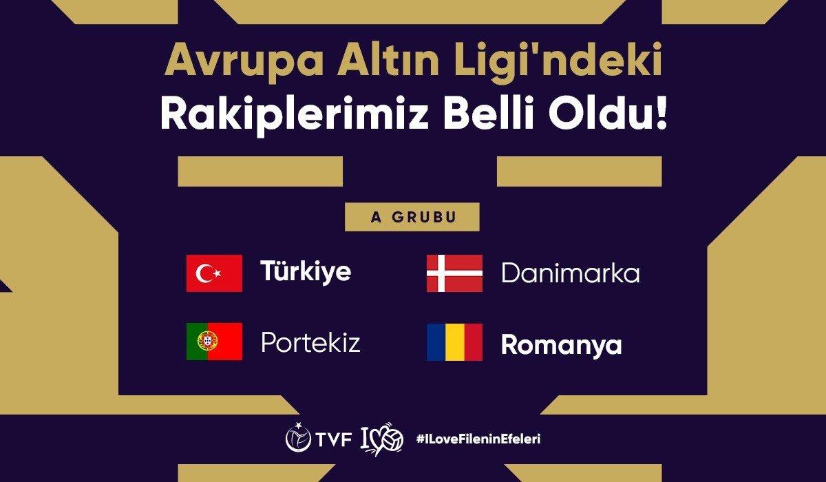 A Milli Erkek Voleybol Takımı’nın 2023 CEV Avrupa Altın Ligi’nde rakipleri belli oldu