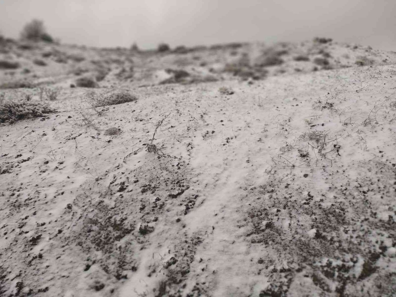 Sungurlu’ya mevsimin ilk karı yağdı