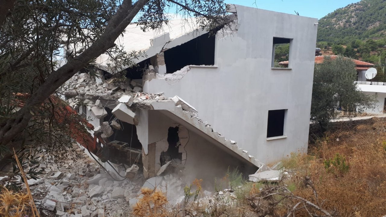 Bodrum’da 1 yılda 210 kaçak yapı yıkıldı, 1650 yapı mühürlendi