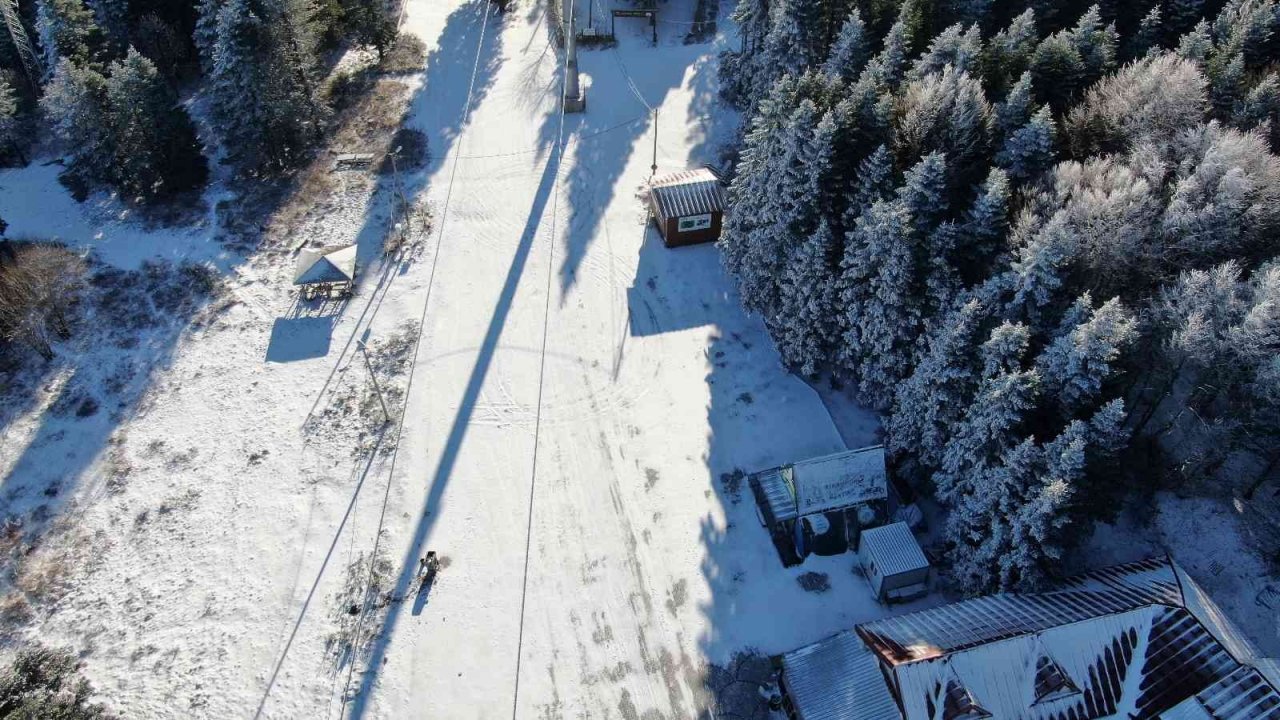 Uludağ beyaz gelinliğini giydi