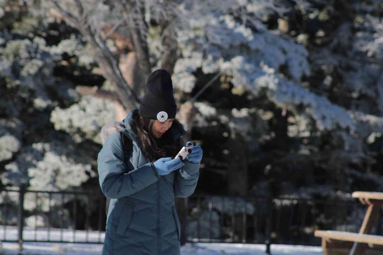Uludağ beyaz gelinliğini giydi