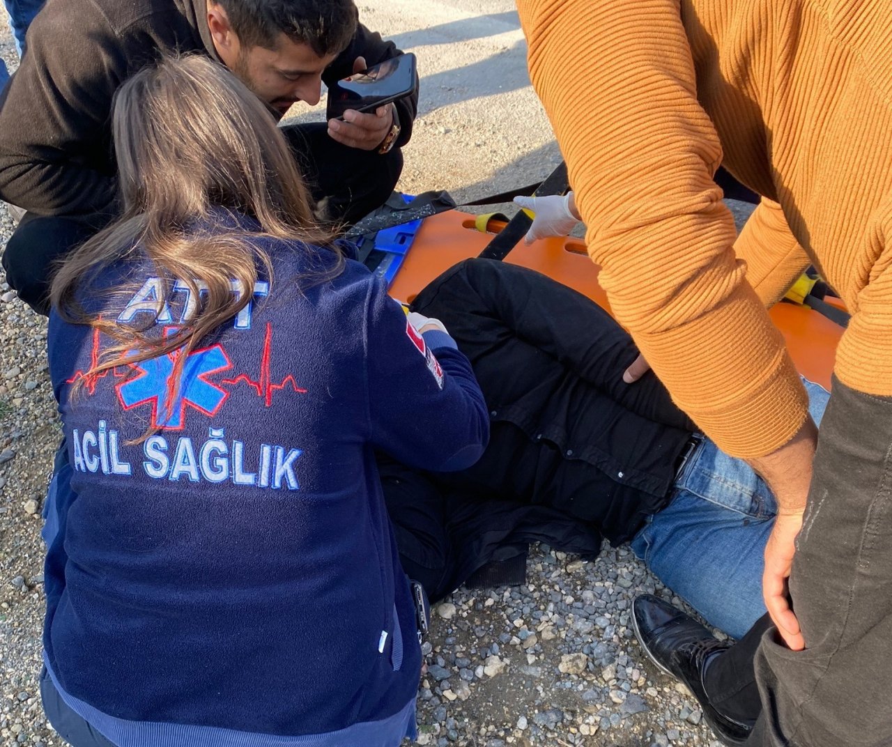 Kontrolden çıkan otomobil takla attı: 1 yaralı