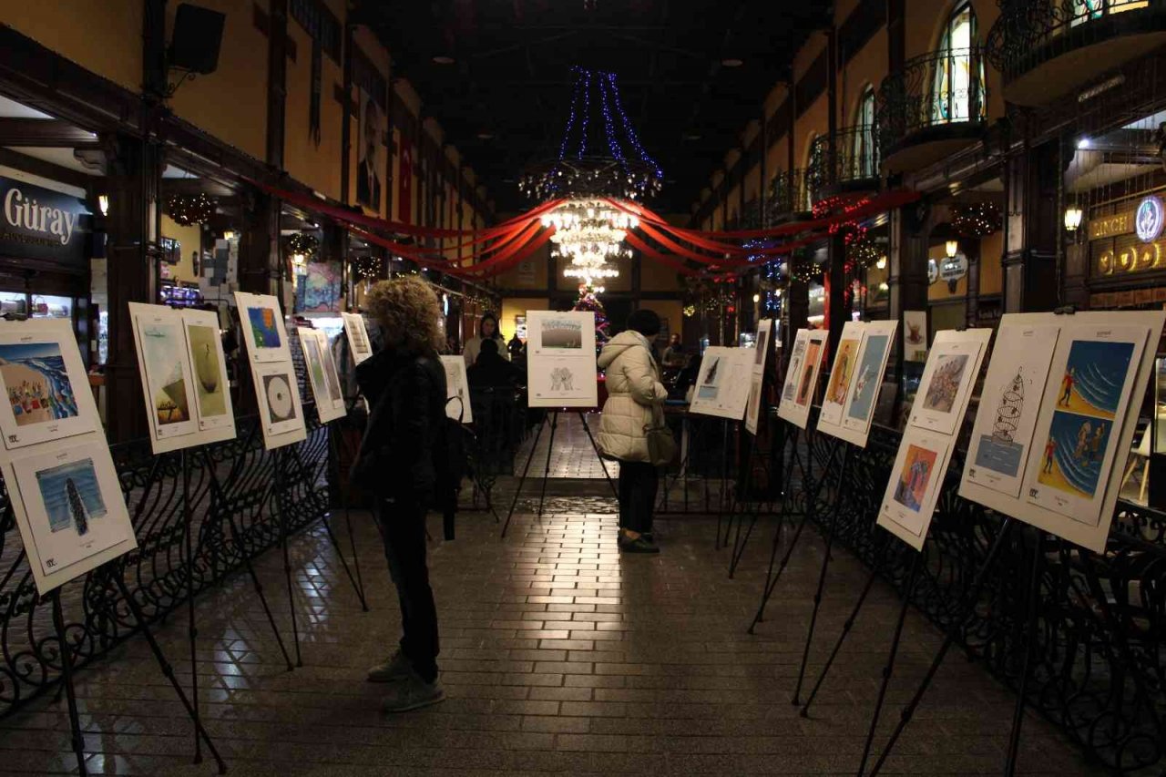 12. Uluslararası Eskişehir Karikatür Festivali’nde ‘göç’ konusuna dikkat çekildi