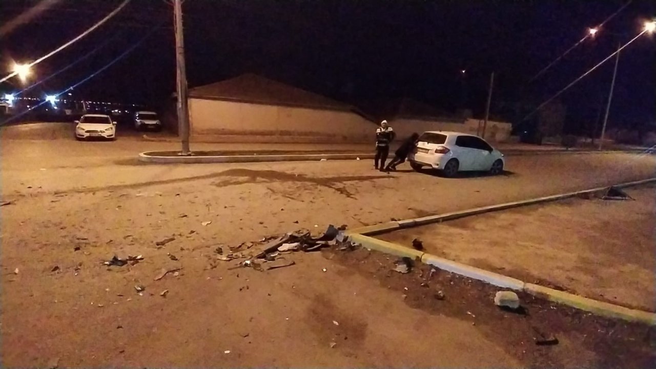 Kaza sonrası trafik polislerinden örnek davranış