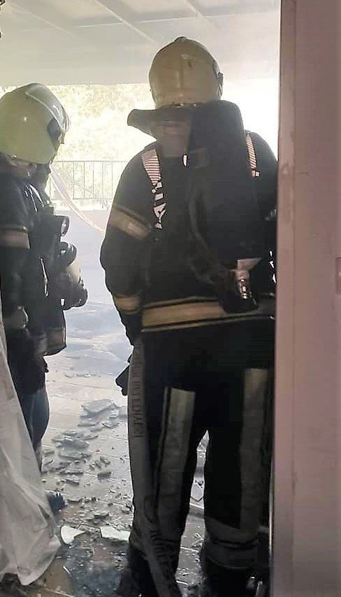 Tel fabrikasında çıkan yangın korkuttu