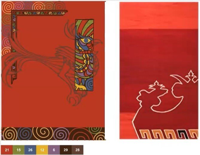 Halı tasarımı öğrencilerine tasarım eğitimi