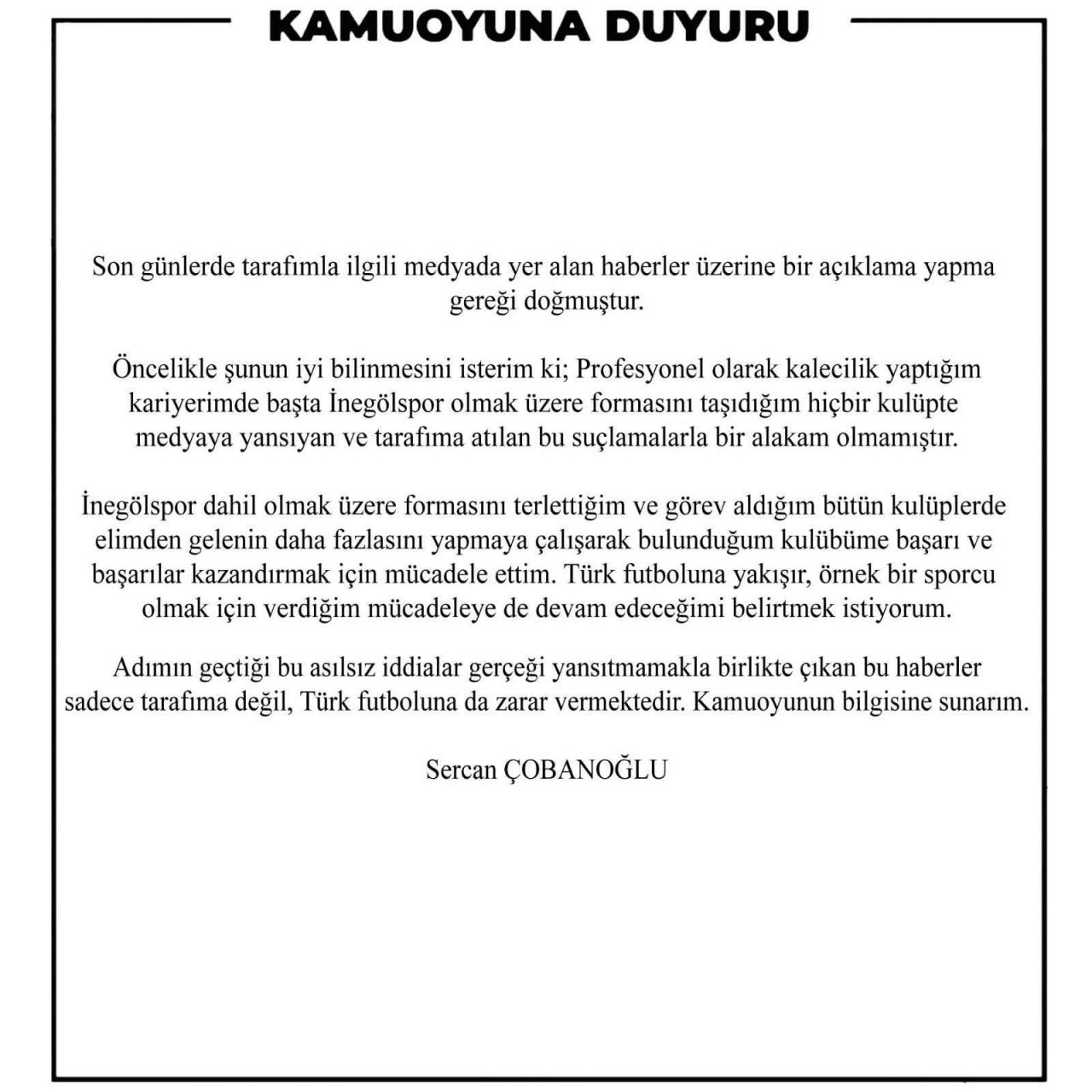 Şike iddiasıyla sözleşmeleri feshedilen 2 kaleciden açıklama