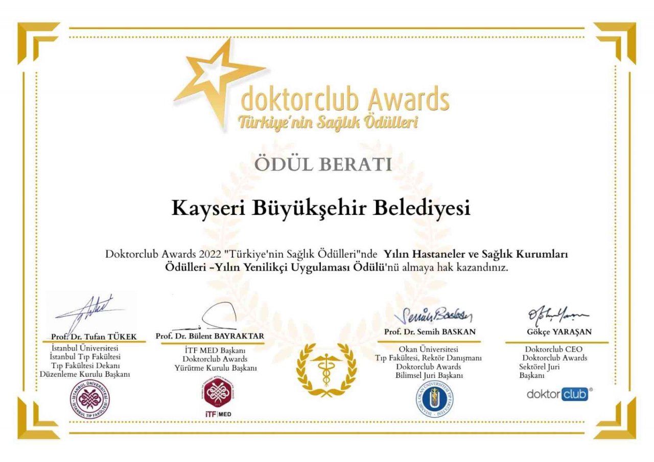 Başkan Büyükkılıç’a Hospice Projesi tebriği