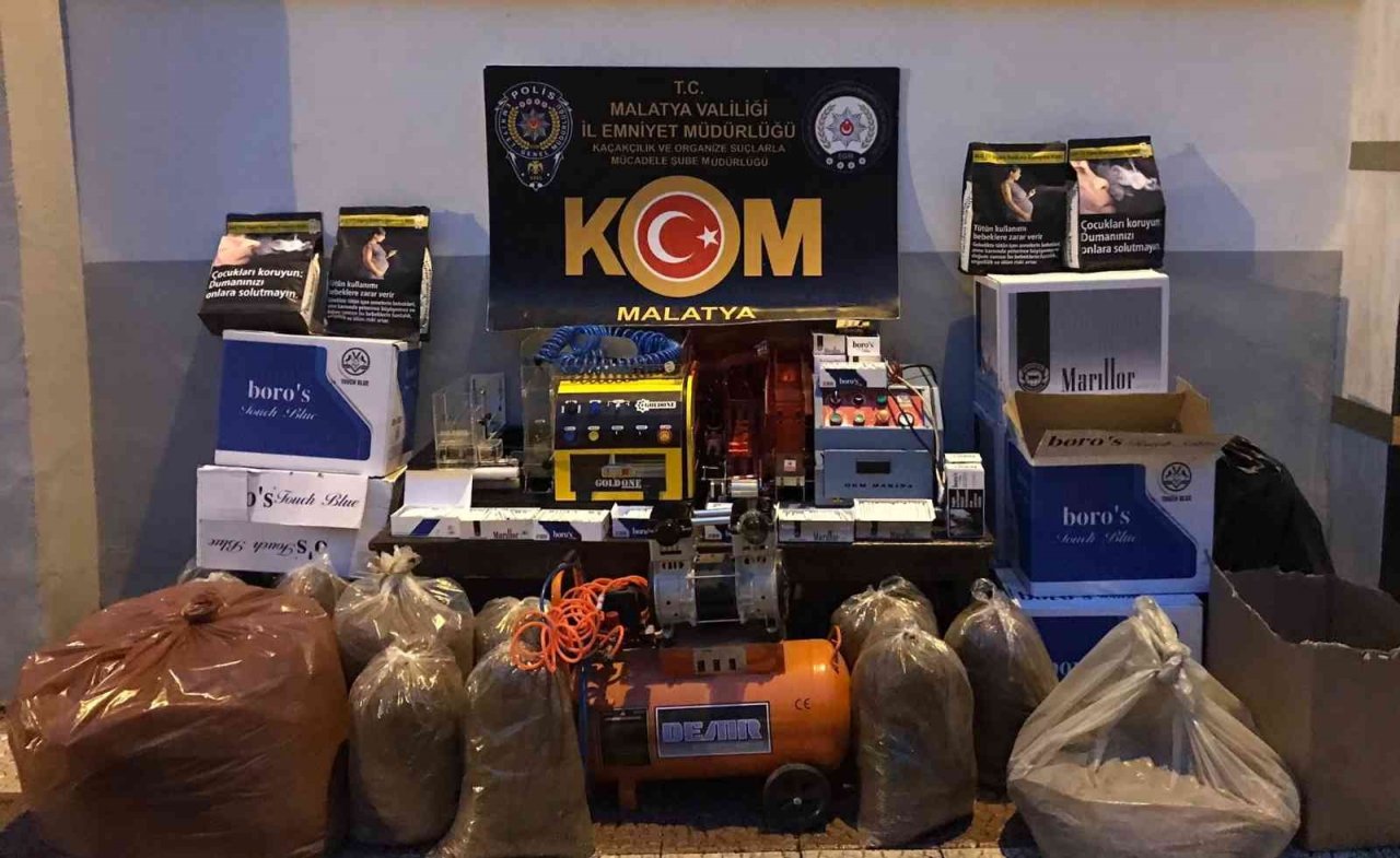 Malatya’da çok sayıda gümrük kaçağı ürün yakalandı