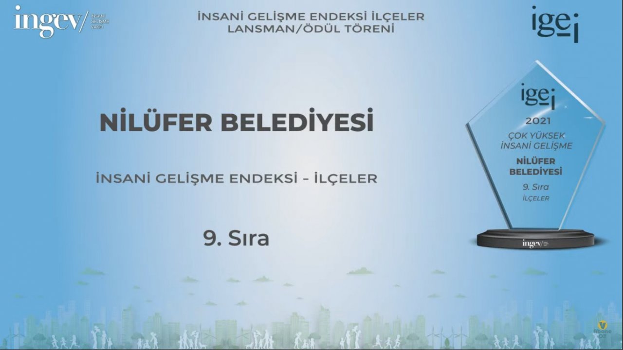 Nilüfer Belediyesi ’Çok Yüksek İnsani Gelişme’de 9. sırada