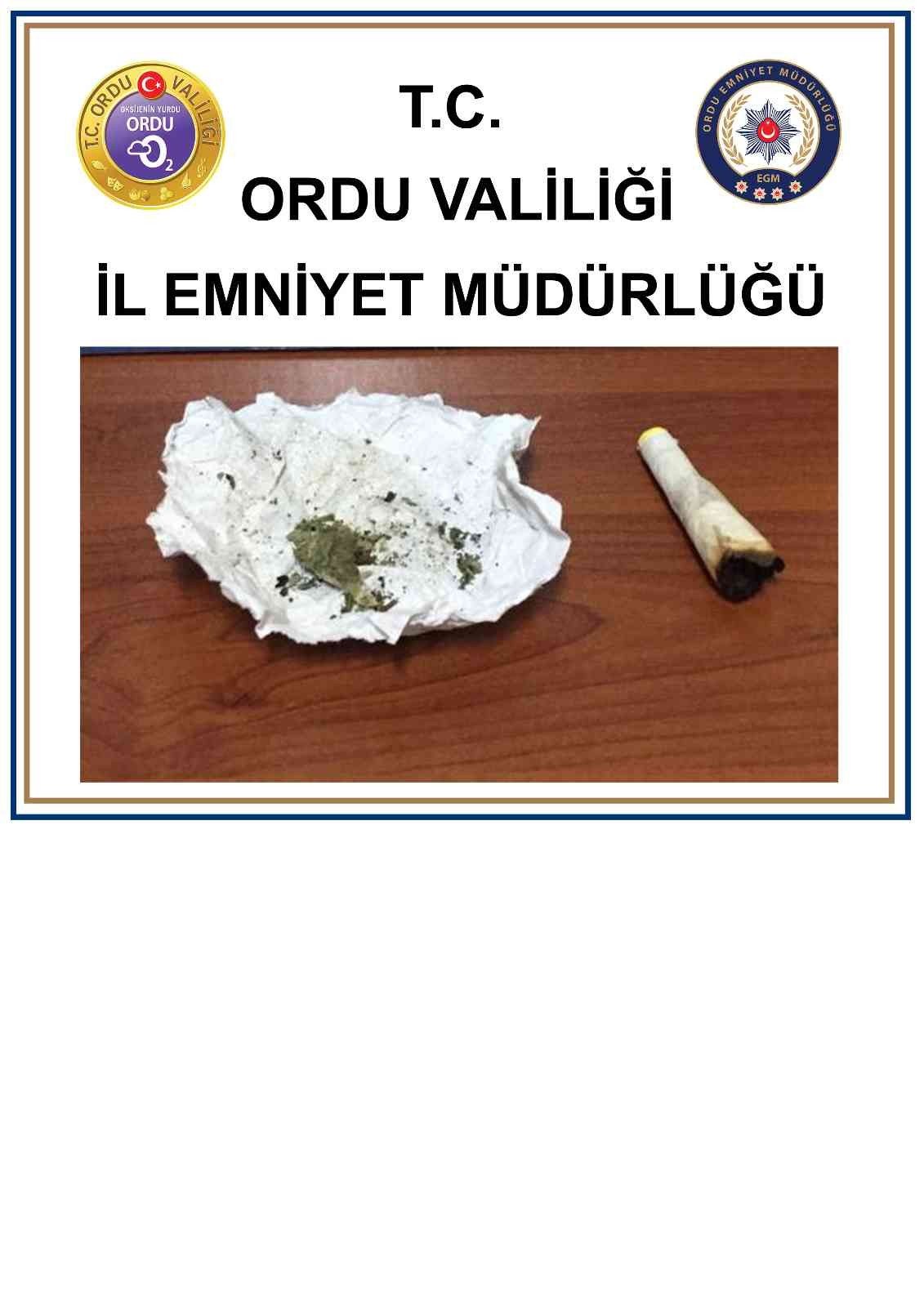 Ordu’da uyuşturucu ve sahte alkollü içki operasyonu