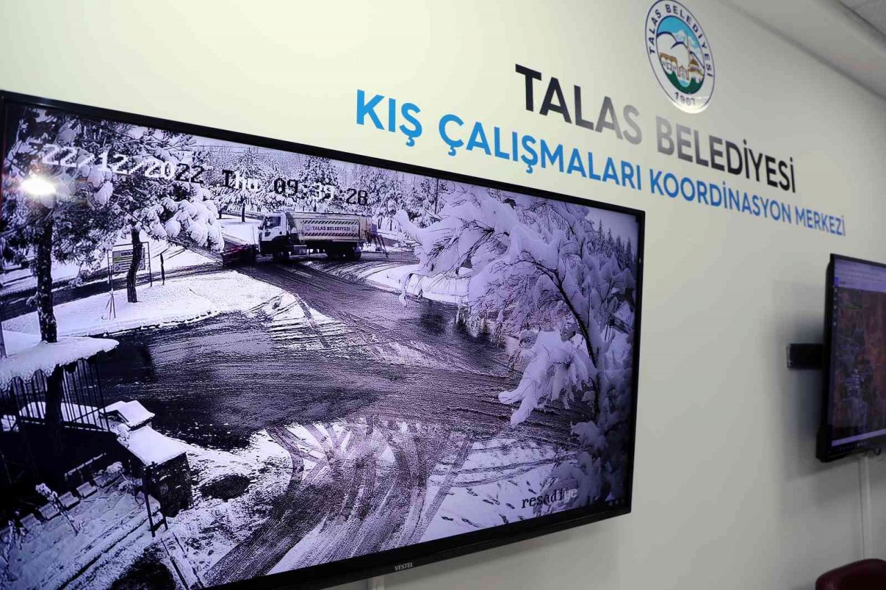 Talas’ta kış mesaisi başladı