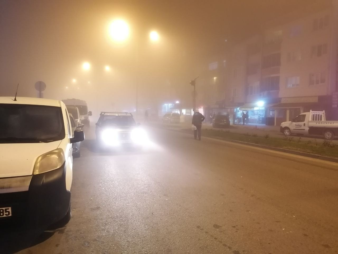 Tekirdağ’da yoğun sis ulaşımı olumsuz etkiledi