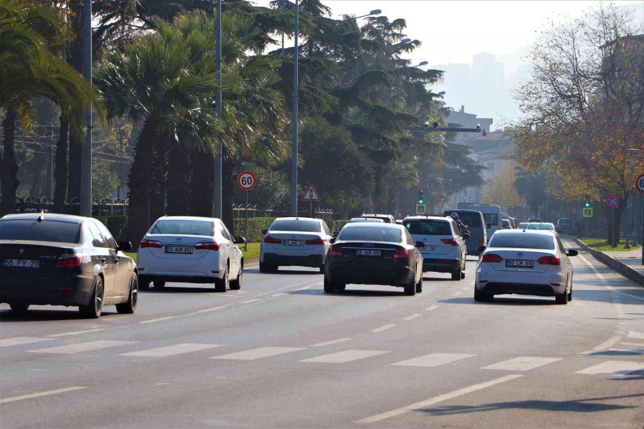 Samsun’da trafiğe kayıtlı araç sayısı 415 bini geçti