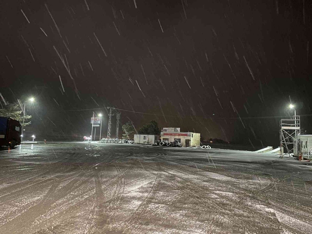 Çankırı’da kar yağışı etkili olmaya başladı