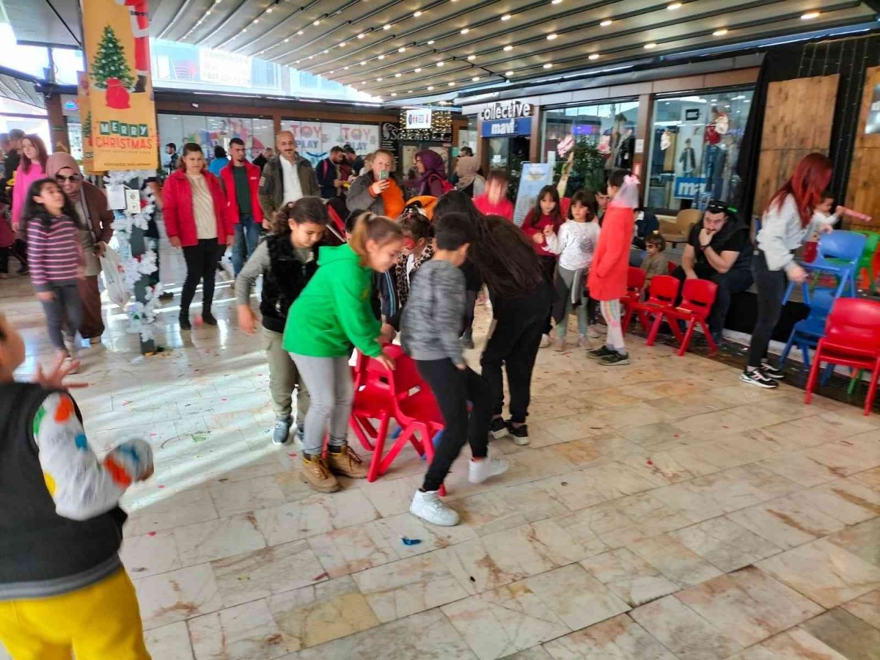 Köyceğizli çocuklar yeni yıl öncesi eğlendi