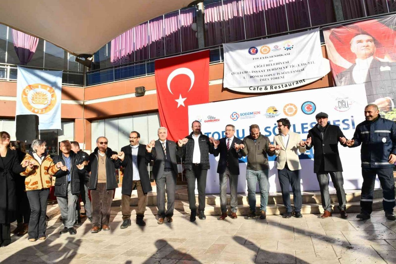 Çiğli’de toplu iş sözleşmesi görüşmeleri mutlu bitti