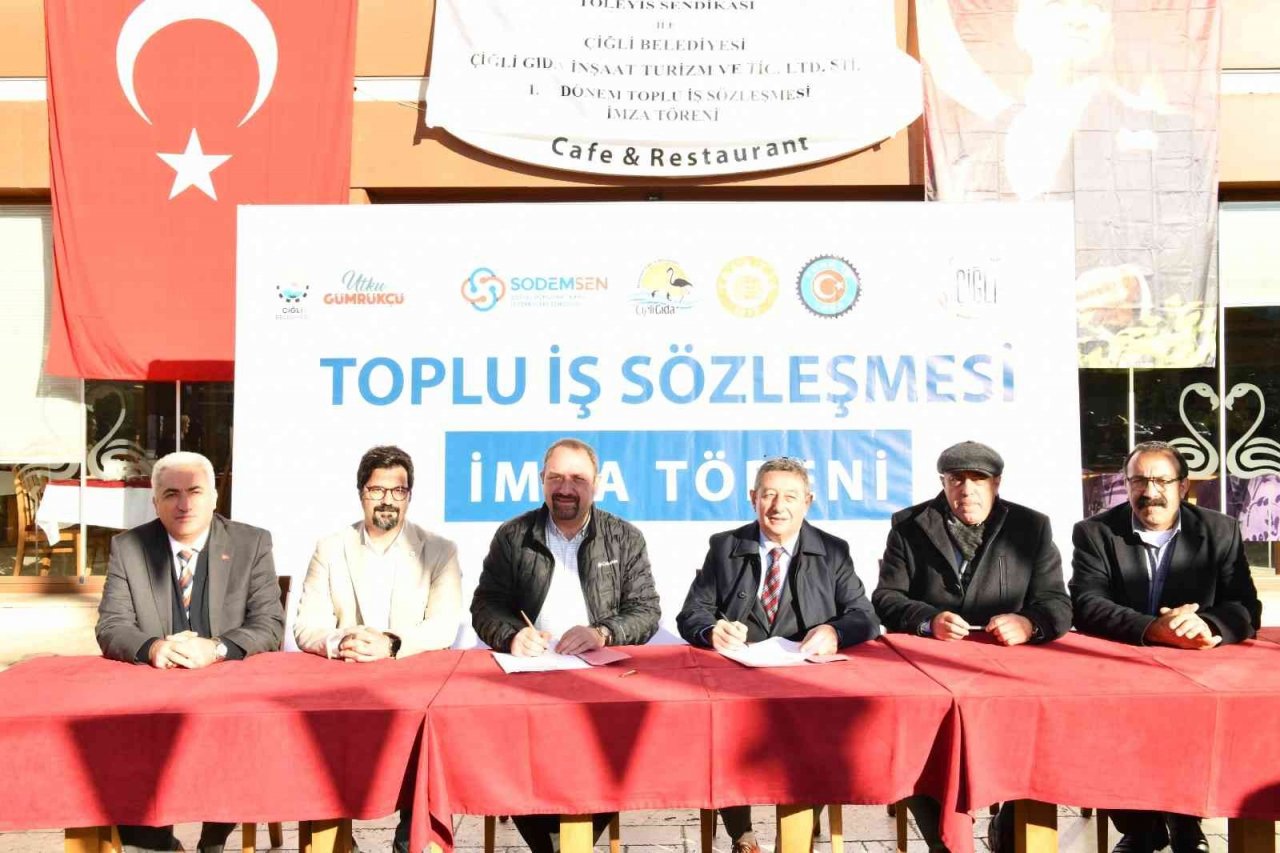 Çiğli’de toplu iş sözleşmesi görüşmeleri mutlu bitti