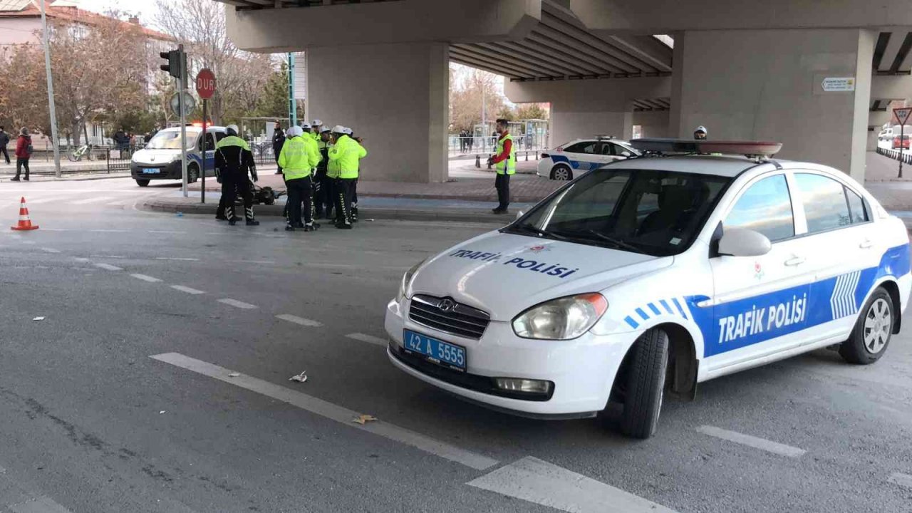 Konya’da tırın altında kalan motosiklet sürücüsü hayatını kaybetti