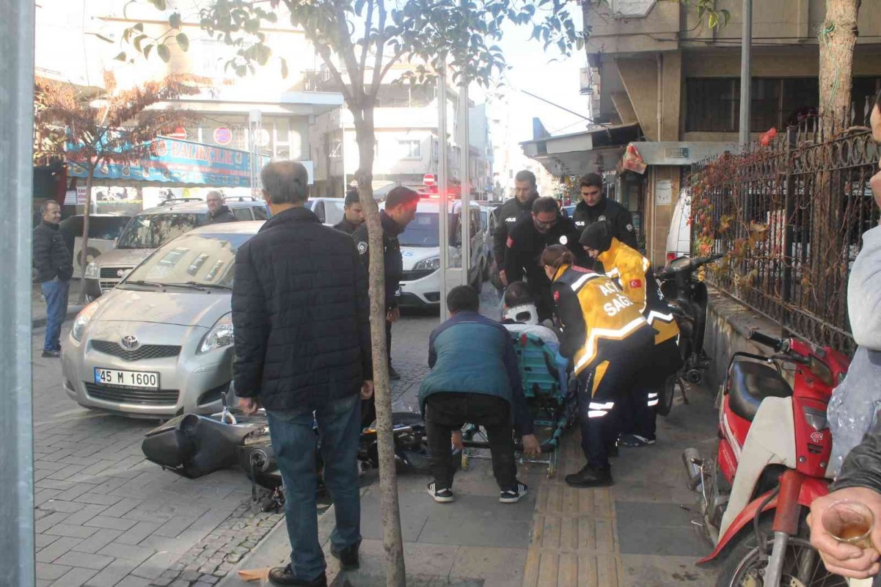 Otomobil ile motosiklet çarpıştı: 1 yaralı