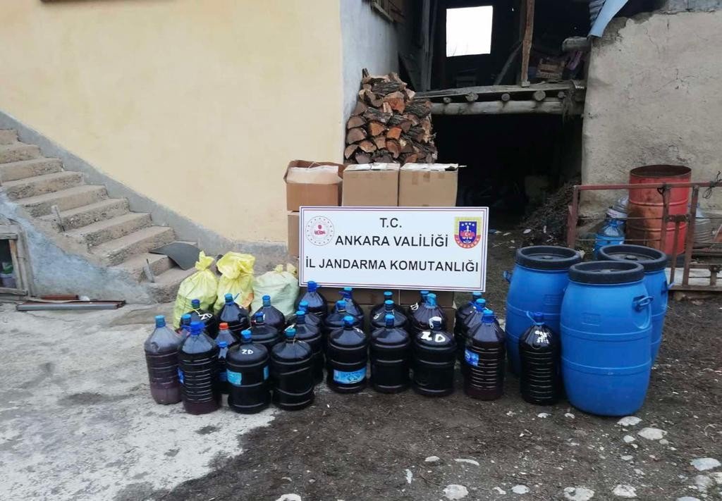 Başkentte sahte içki operasyonu