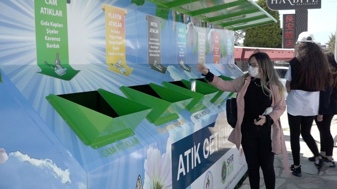 Pamukkale’de atıklar ayrıştırılarak toplanıyor