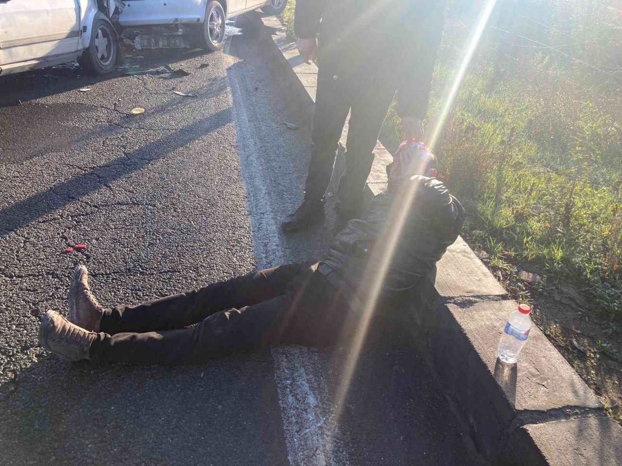 İki otomobil çarpıştı: 1 yaralı