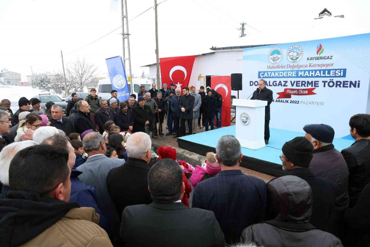 Çatakdere’de doğalgaz sevinci
