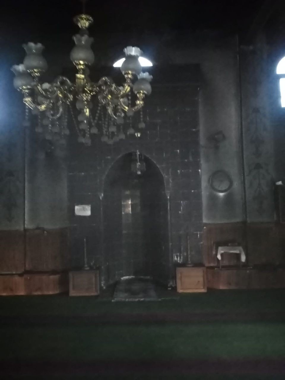 Camide yangın çıktı