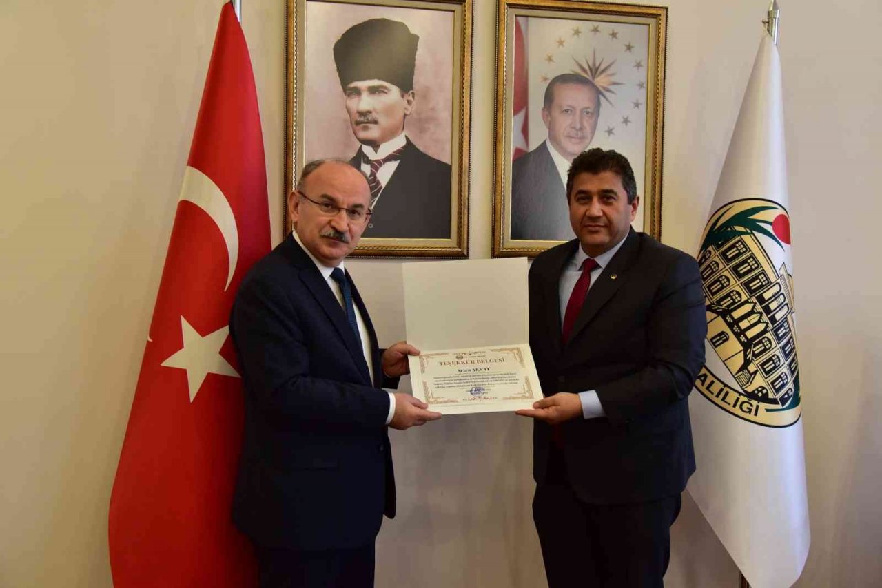 MESİP projesine katkıda bulunanlara teşekkür belgesi verildi