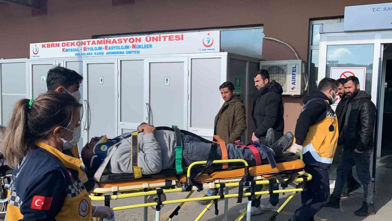 Tekirdağ’da yüksekten düşen inşaat işçisi yaralandı