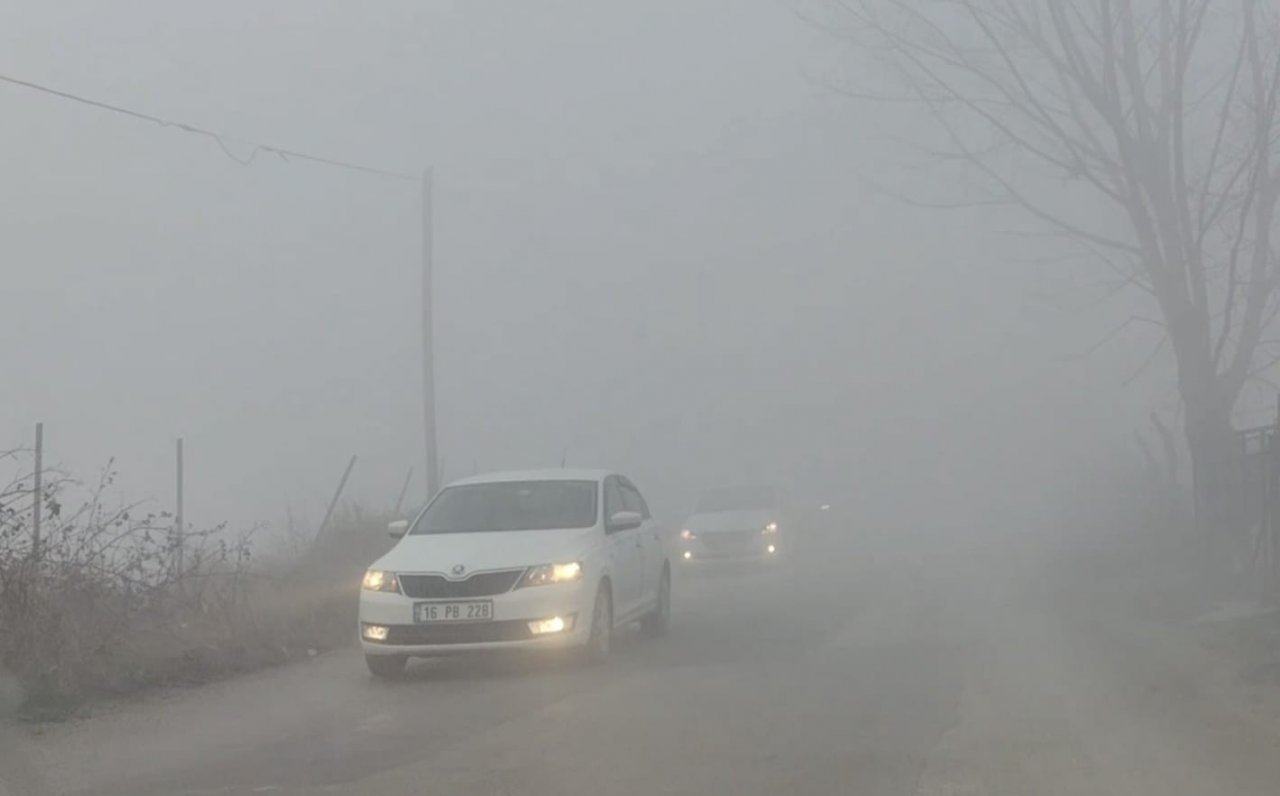 Yoğun sis hayatı olumsuz etkiledi