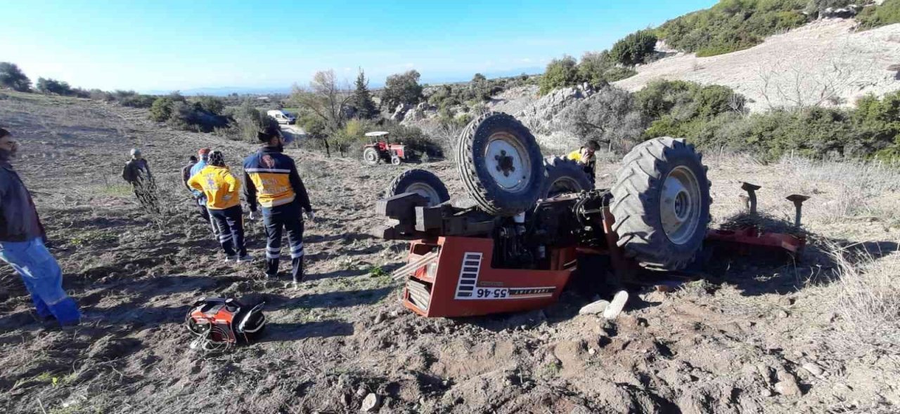 Traktörün altına kalan sürücü hayatını kaybetti