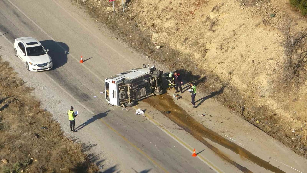 Havada denetim yapan jandarmadan kazaya anında müdahale