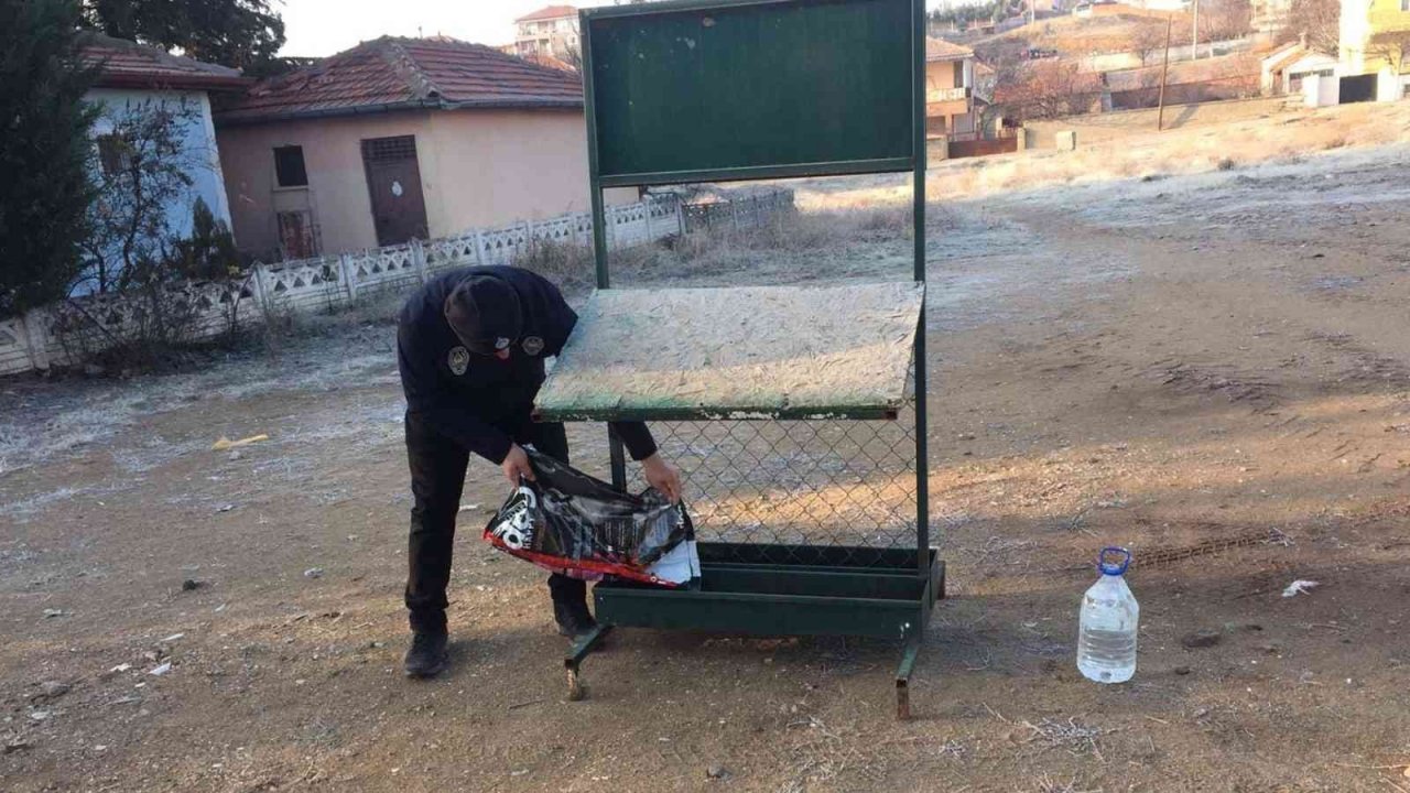 Hayvan dostu belediye, sokak hayvanlarının mama ve suyunu eksik etmiyor