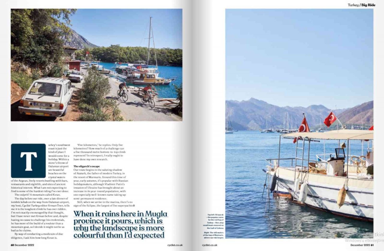 Muğla bisiklet rotaları ile dikkat çekiyor