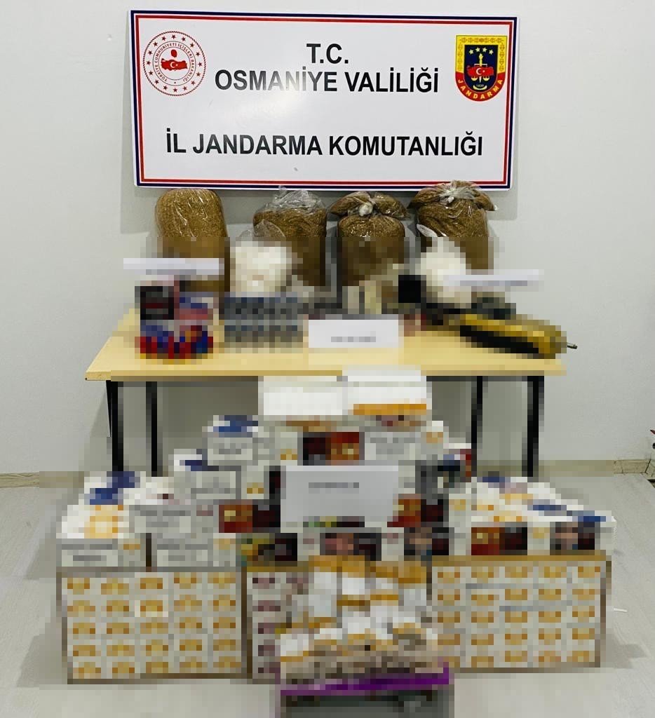 Osmaniye’de sahte alkol ve kaçak sigara operasyonu
