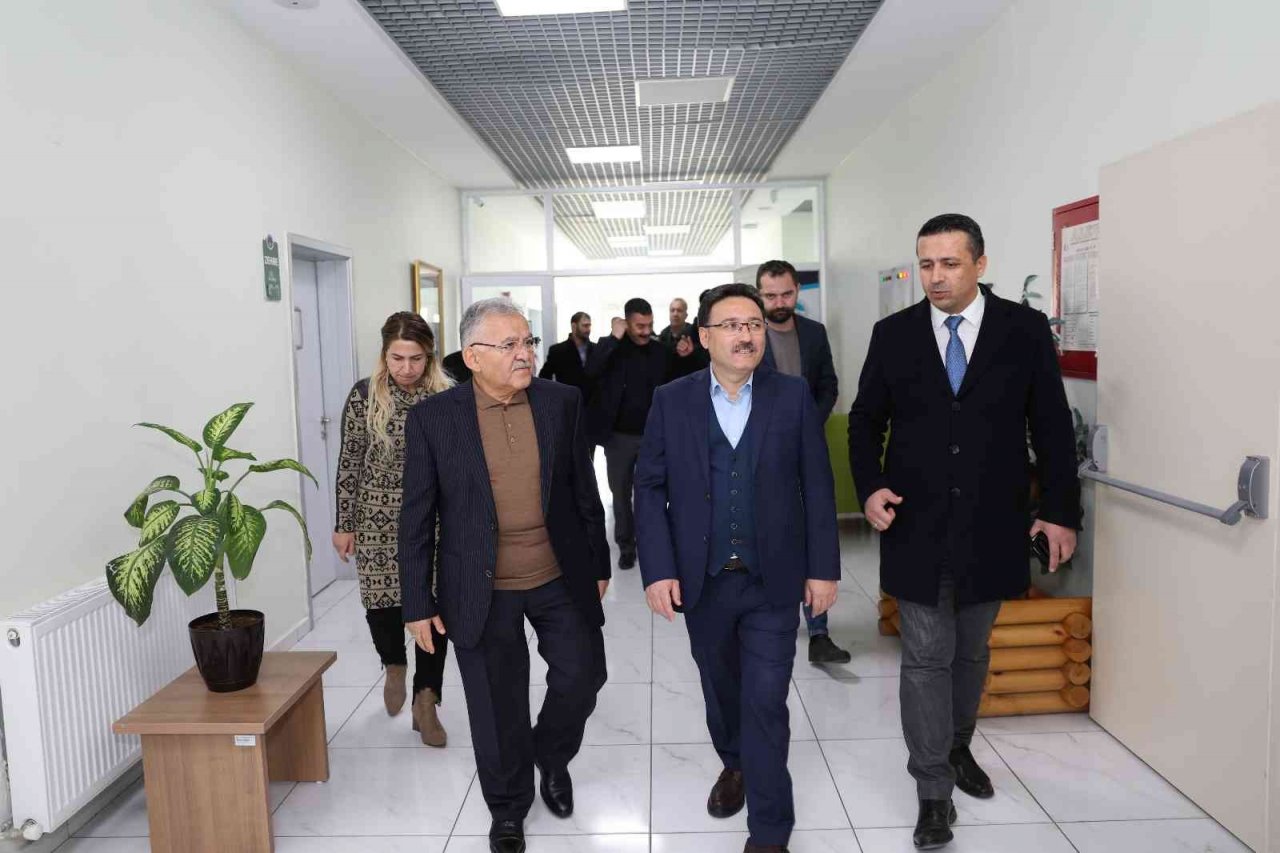 Başkan Büyükkılıç ve Vali Çiçek’ten ‘insan’ odaklı projelere ziyaret