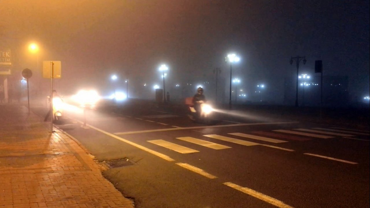 Tekirdağ’da yoğun sis