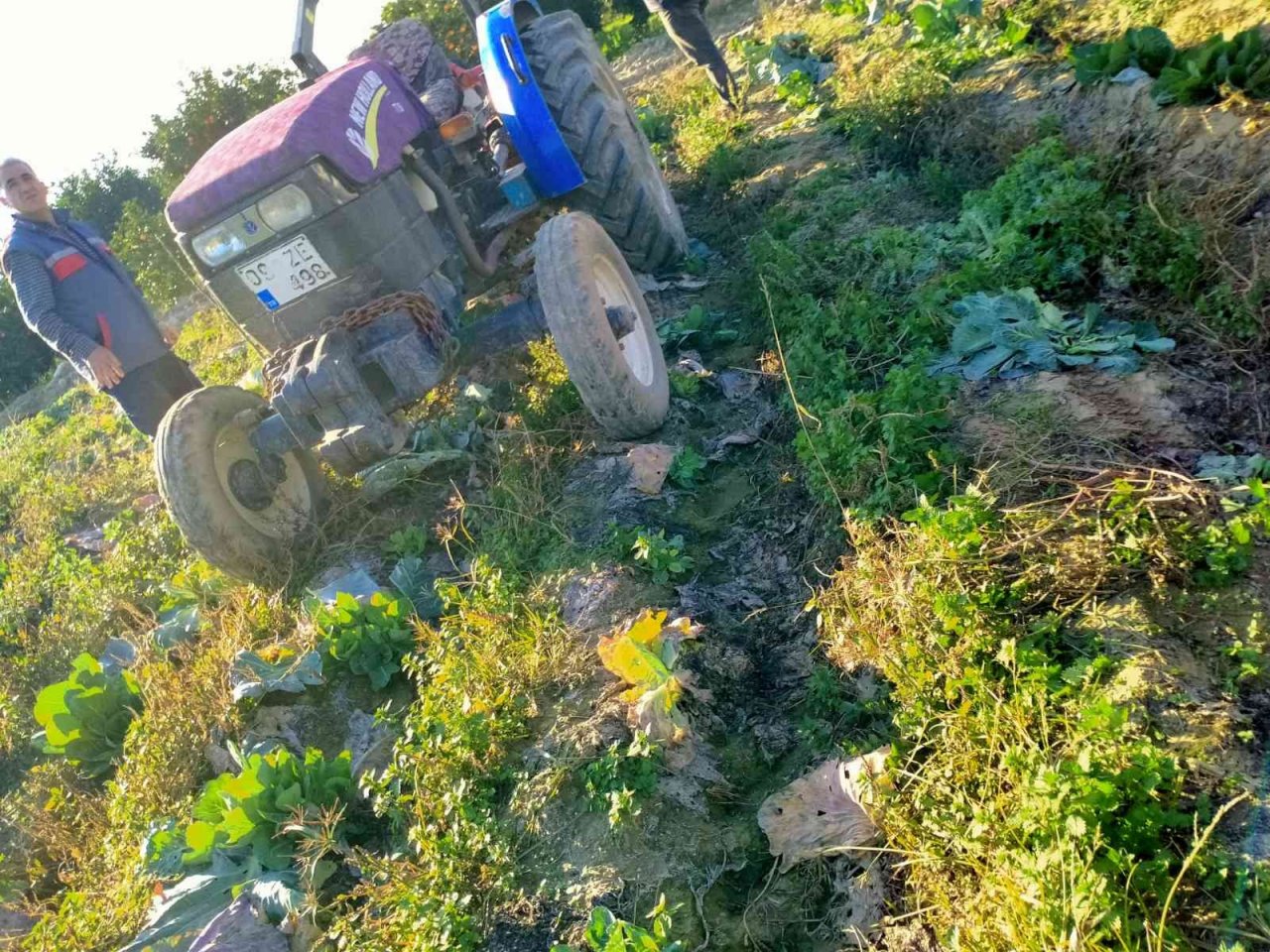 Çapa makinesine ayağını kaptıran şahıs ağır şekilde yaralandı