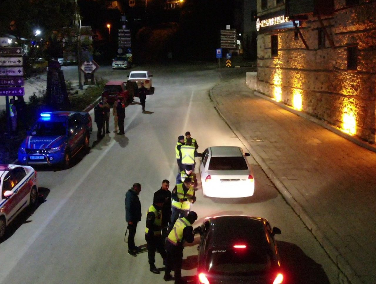 Jandarmadan yılbaşı denetimi