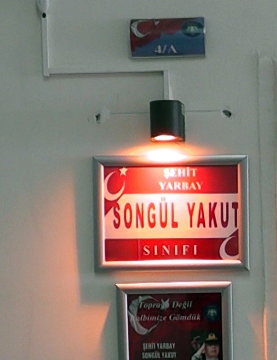 Şehitlerin ismi sınıf şubelerine verildi