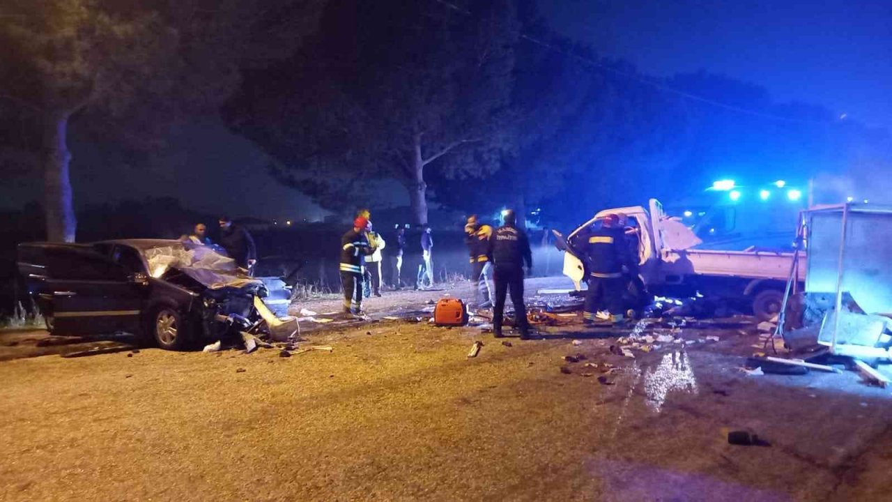 Manisa’da yeni yılın ilk saatlerinde acı kaza: 1 ölü, 6 yaralı